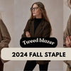 Tweed Blazers-Essential for 2024 Fall Fashion - DAStyle