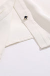 Talian White Tie Neck Blouse