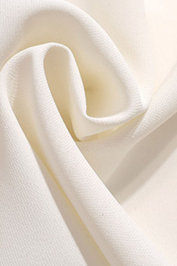 Talian White Tie Neck Blouse