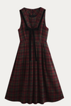 Thomasina Plus Size Plaid Pinafore Dress