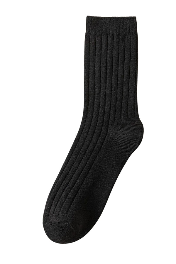 Rib Knit Wool Socks