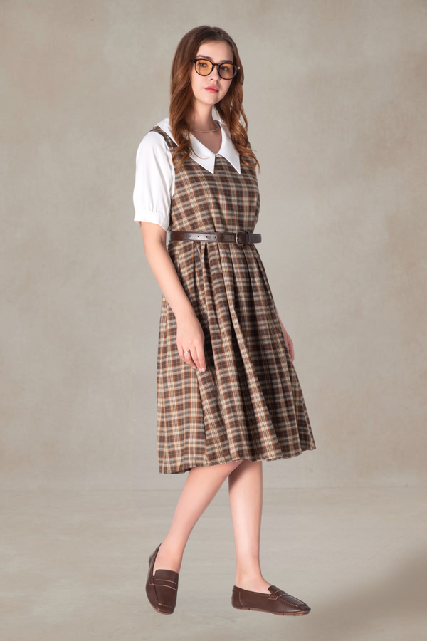 Ernest Babydoll Plaid Dress