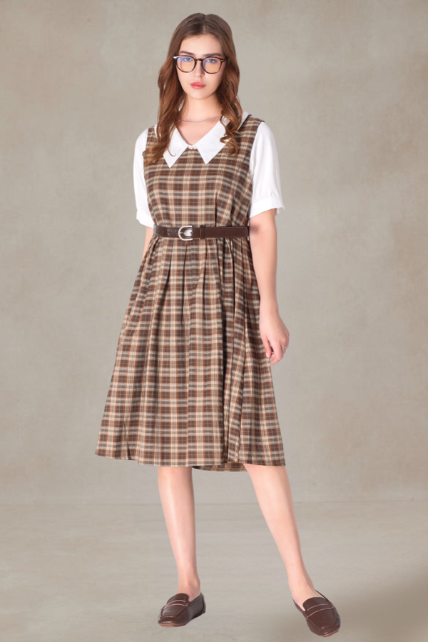 Ernest Babydoll Plaid Dress