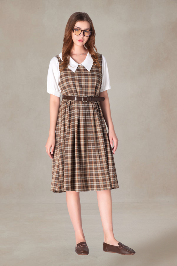 Ernest Babydoll Plaid Dress