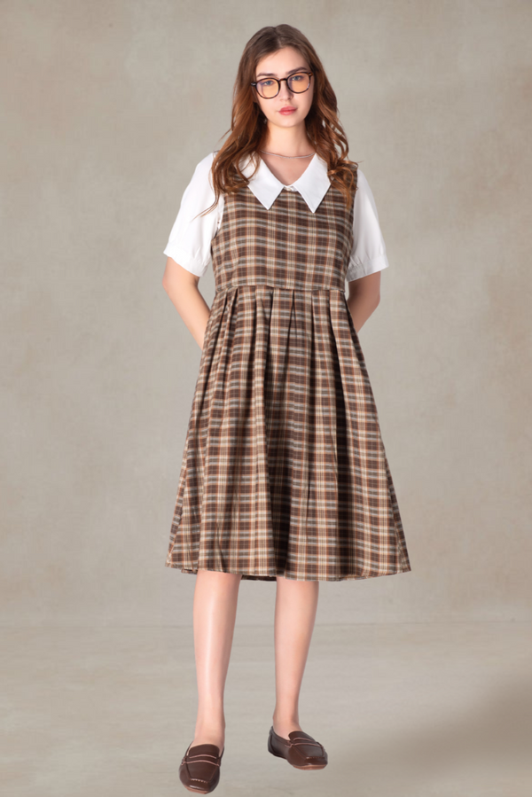 Ernest Babydoll Plaid Dress