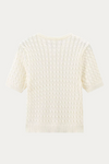 Andrew Cable Knit Short Sleeve Cardigan