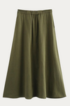 Monroe Green Linen Skirt