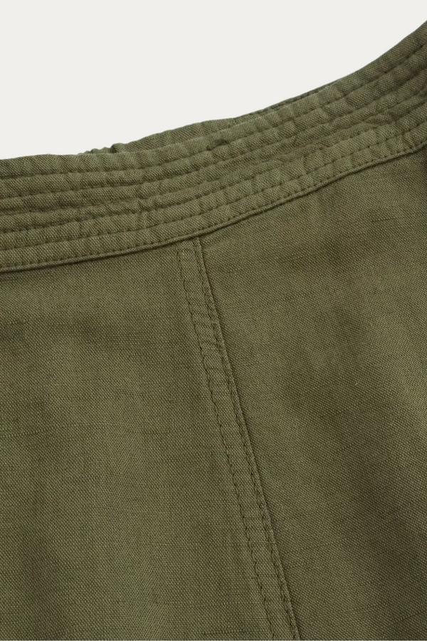 Monroe Green Linen Skirt