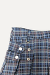 Nigel Navy Blue Plaid Skirt
