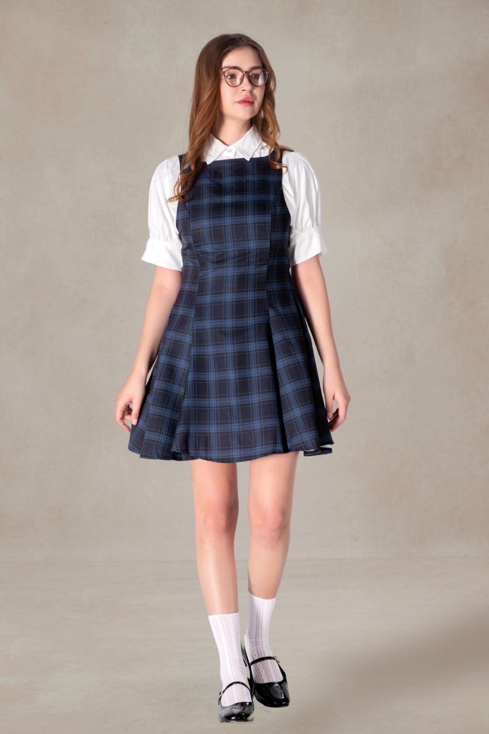 Bernard Navy Plaid Dress Bernard Navy Plaid Dress