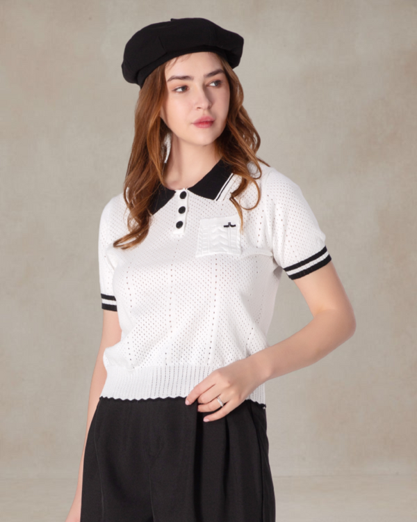 Merlin Polo Crochet Shirt