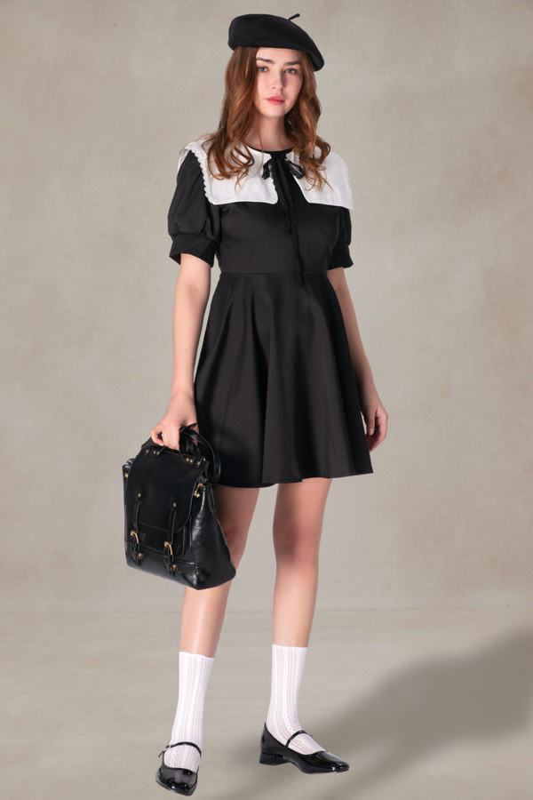 Alvin Puff Sleeve Short Dress