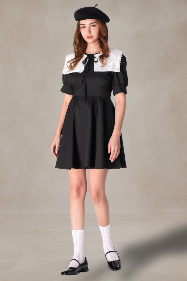 Alvin Puff Sleeve Short Dress