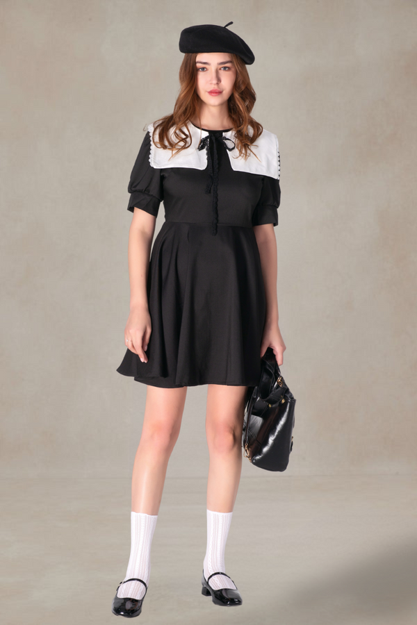 Alvin Puff Sleeve Short Dress