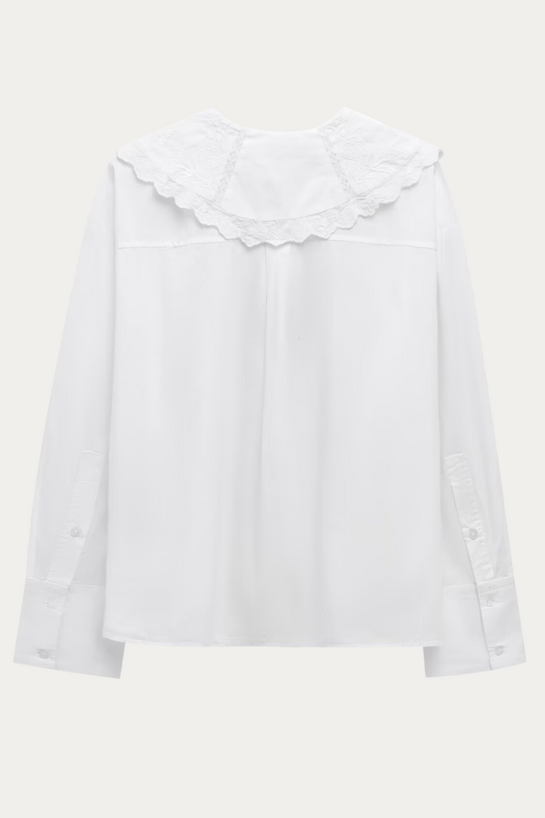 Kerri White Peter Pan Collar Blouse