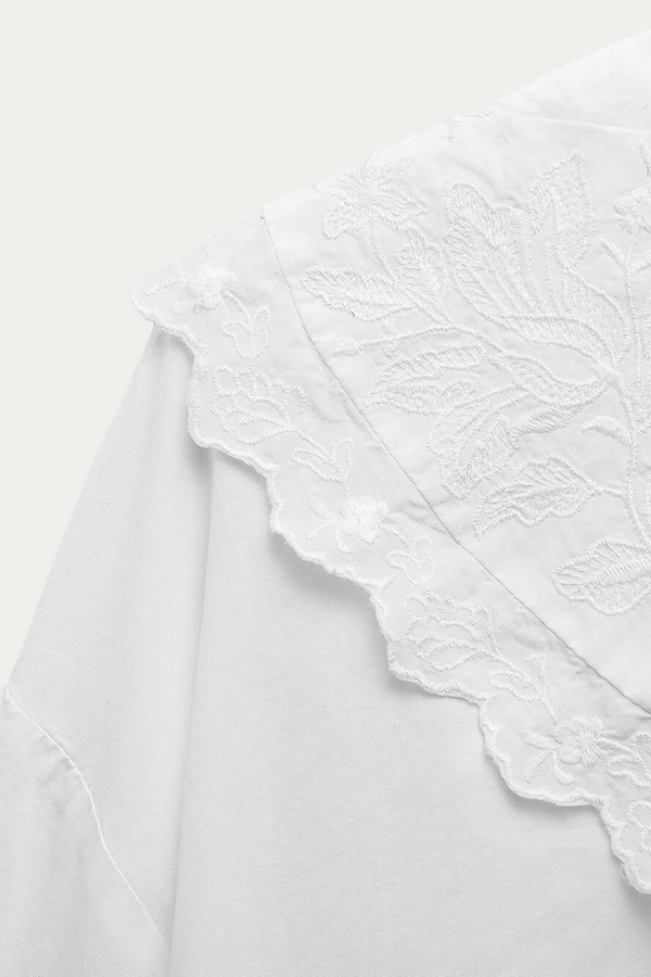 Kerri White Peter Pan Collar Blouse