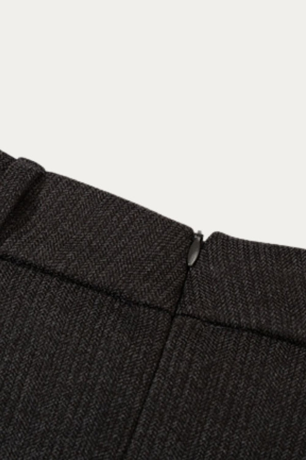 Damaris A-Line Gray Short Skirt
