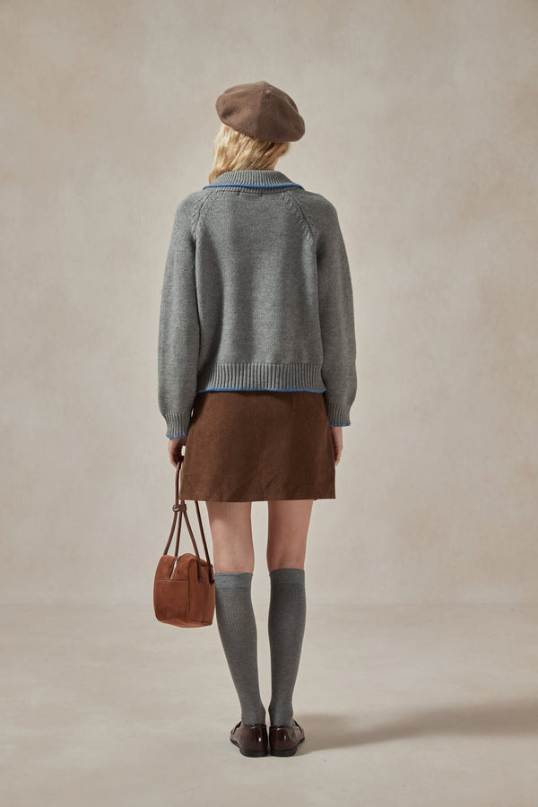 Ada Toggle Button Sweater - DAStyle