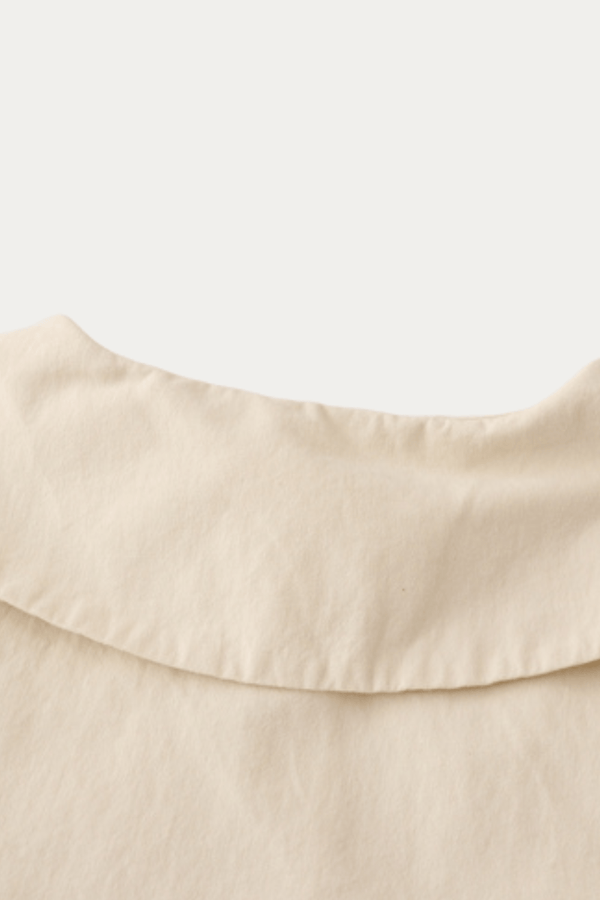 Adelaide White Peter Pan Collar Shirt - DAStyle