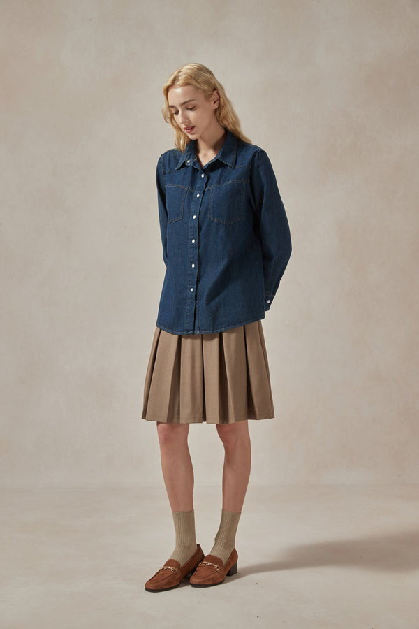 Alice Denim Blue Shirt - DAStyle