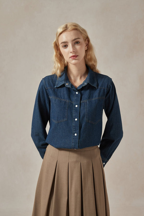 Alice Denim Blue Shirt - DAStyle