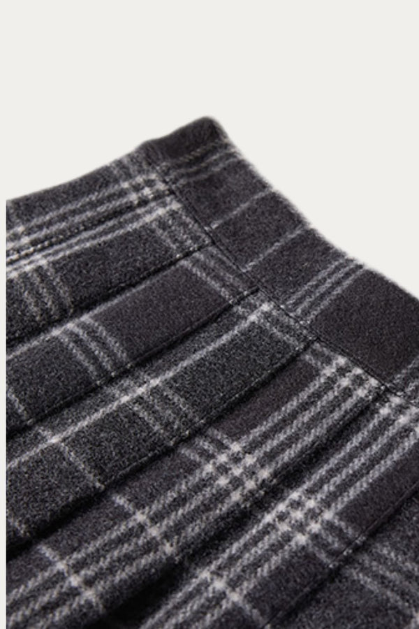 Amaris Black and White Pleated Skirt - DAStyle