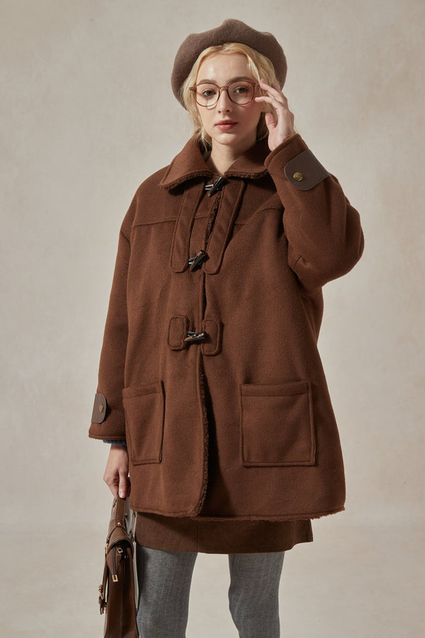 Amelia Faux Suede Coat - DAStyle