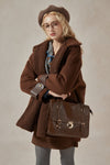 Amelia Faux Suede Coat - DAStyle