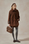 Amelia Faux Suede Coat - DAStyle