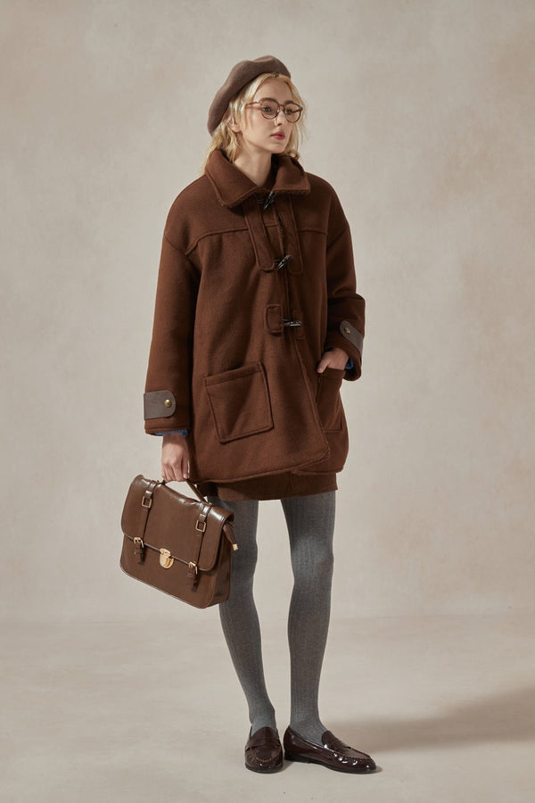 Amelia Faux Suede Coat - DAStyle