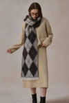 Knit Argyle Scarf
