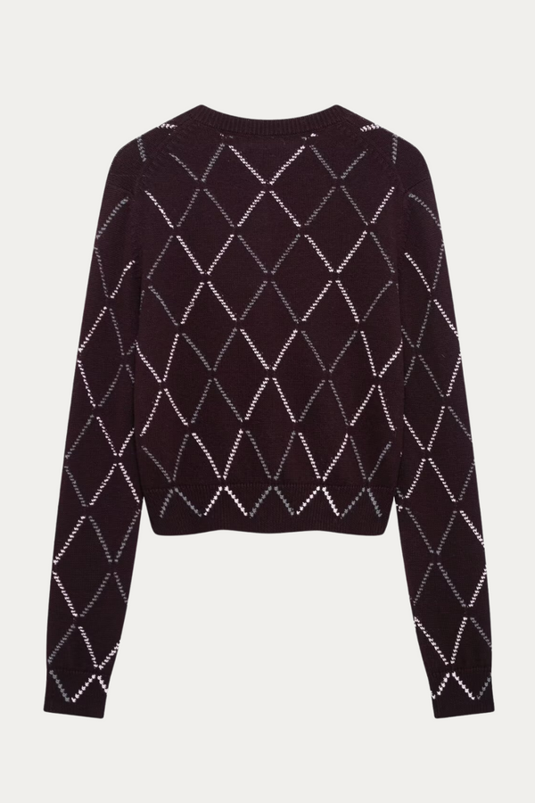 Sandra Argyle Knit Cardigan