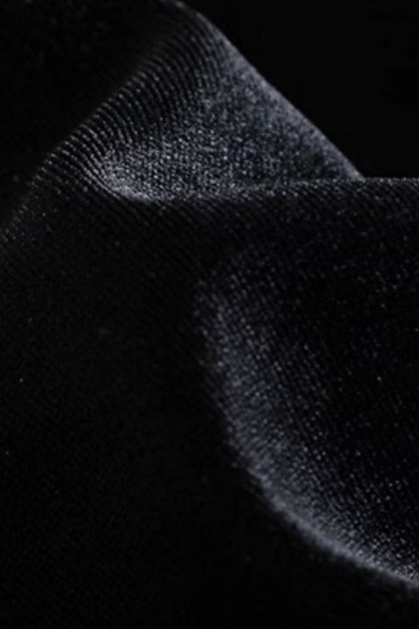 Meliora Black Velvet Blouse with Lace