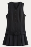 Cleveland Black Sleeveless Mini Dress
