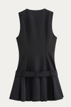 Cleveland Black Sleeveless Mini Dress