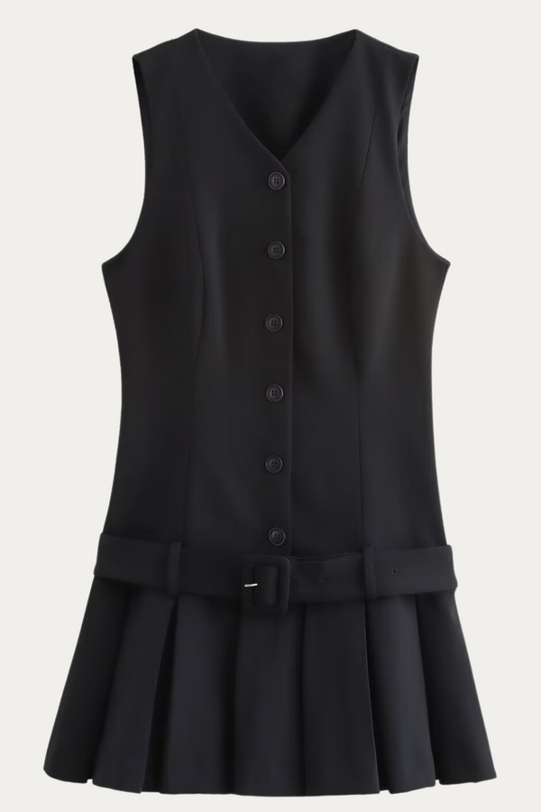 Cleveland Black Sleeveless Mini Dress