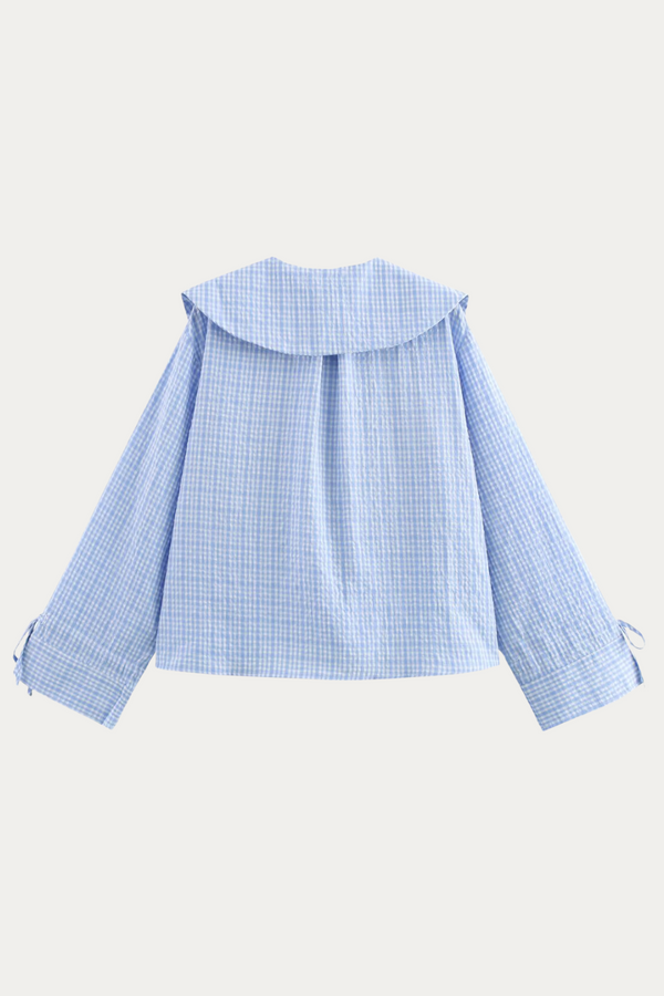 Horace Blue Peter Pan Collar Blouse