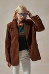 Evangeline Brown Corduroy Blazer