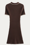 Angelo Brown Knit Mini Dress