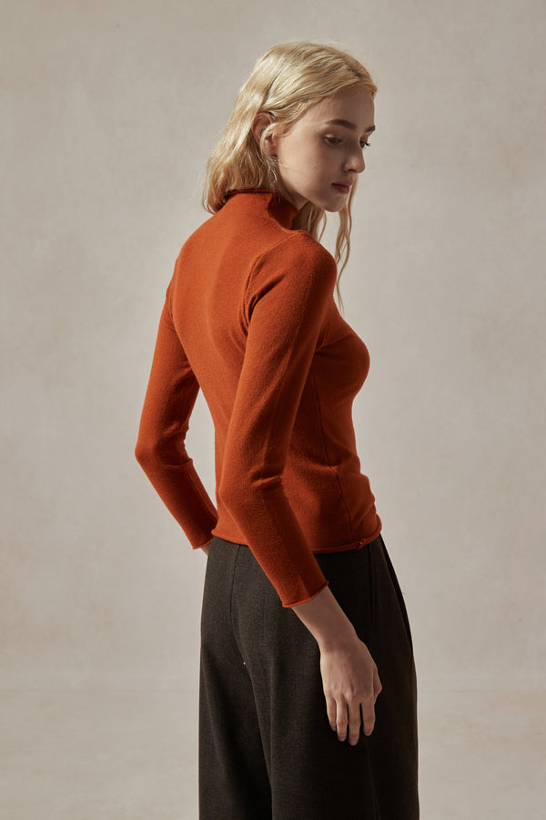 burnt orange turtleneck-2