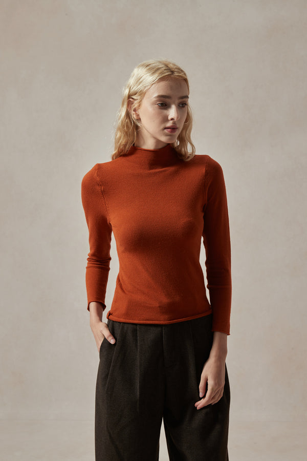 burnt orange turtleneck-4