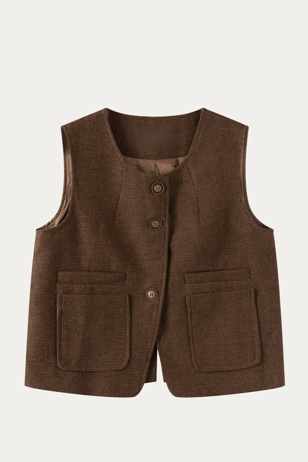 Constance Tweed Vest for Women - DAStyle