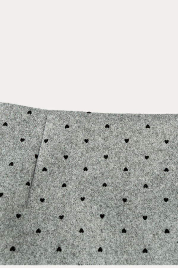 Cerys Gray Wool Mini Skirt
