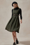 Tessa Vintage Green Plaid Dress