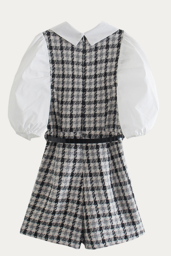 Lennon Jumpsuit Plaid with Belt