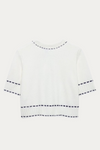 Hilary Knitted Short Sleeve Button Up