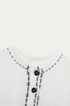 Hilary Knitted Short Sleeve Button Up