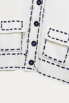 Hilary Knitted Short Sleeve Button Up
