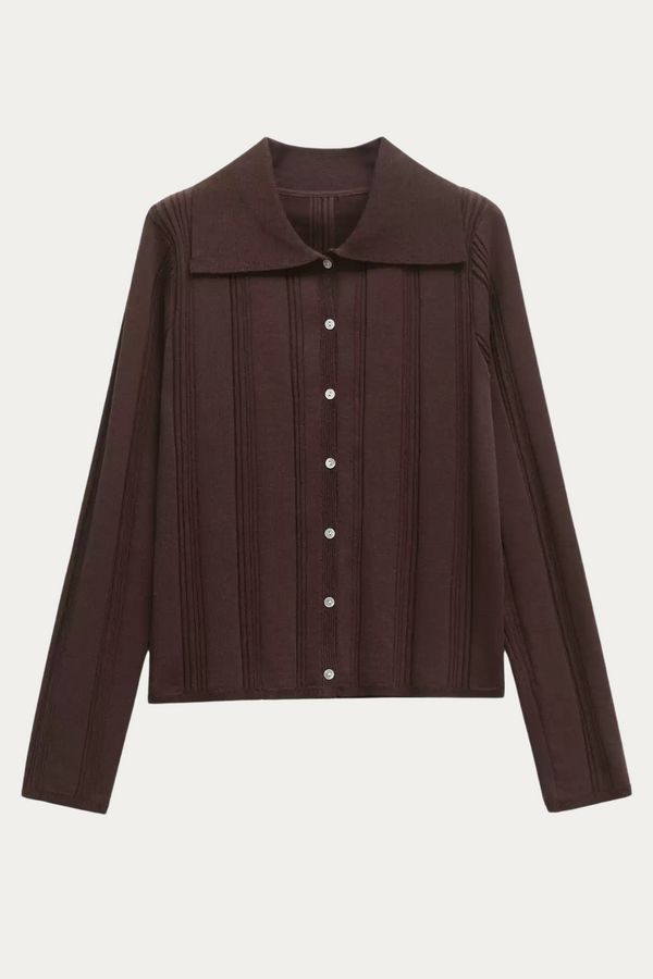Monica Long Sleeve Rib Knit Top