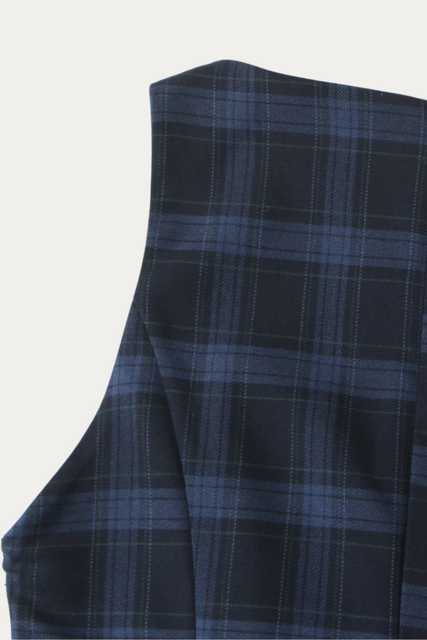 Bernard Navy Plaid Dress